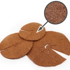 Clearance 4 Coconut Mulching-skivor 30 cm Kokosfibermatta Kokosfiber Växtskyddsmatta Kokosnöt Komposttäckning