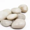 200 kg Polerad småsten Flodsten Pebbles Trädgårdsgrus Prydnadsgrus Vit
