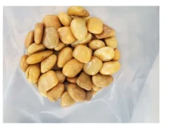 120 kg Polerade småsten Flodsten Pebbles Trädgårdsgrus Prydnadsgrus Gul