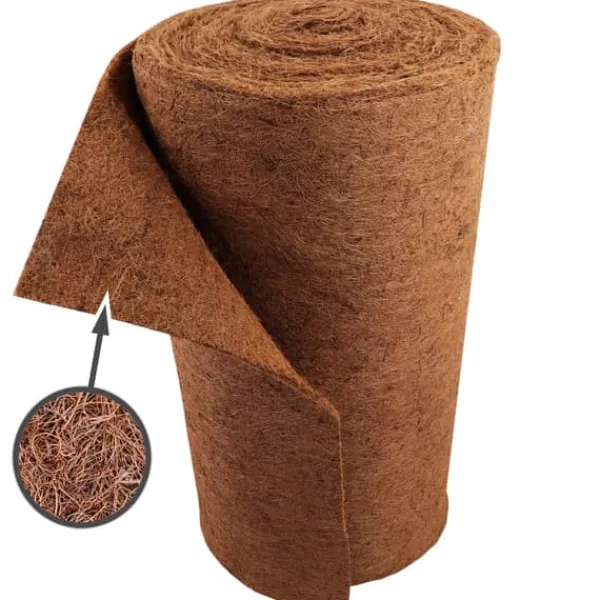 Clearance 6 m Kokosfibermatta Vinterskydd Släntmatta Kokosfibermatta 800 g/m² 1 m bred Markduk & Fiberduk