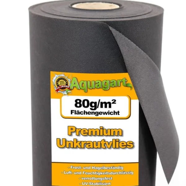 200 m² Trädgårdsfleece Ogräsbekämpningstyg Mulchtyg 80 g 1,5 m bred