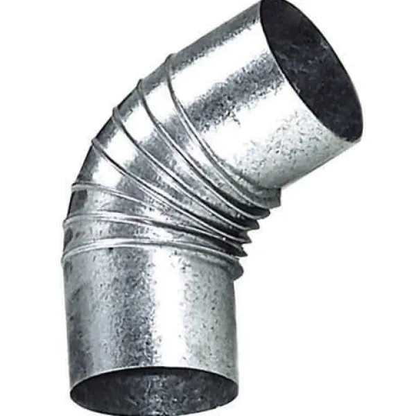Best 120 mm galvaniserad kaminbåge 45 Tillbehör Till Vedeldade Kaminer & Öppna Spisar