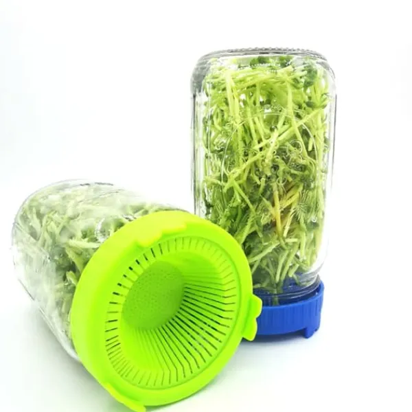 Online 4 st. lättsköljda och dränerade plastlock för grodlock med bred öppning Kit För Växt- & Örtplantering
