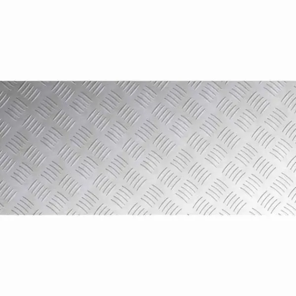 Aluminium Checker Plates – Halkfria trapsteg 2 st | Storlek: 90x40 cm | Färg: Silver