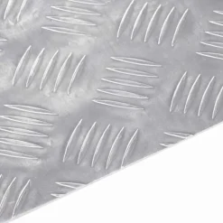 Aluminium Rutschkivor 4 st Halkskydd för Inomhusbruk | Storlek: 80x40 cm | Färg: Silver