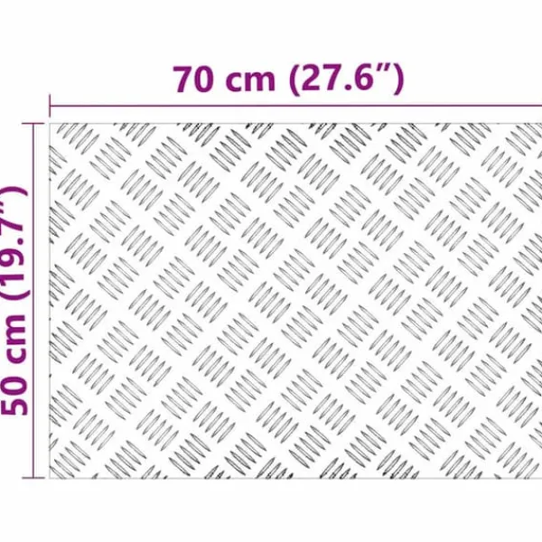 Clearance Aluminium Rutschkåpor - Halkfria Gummimattor | Storlek: 70x50 cm | 2 st Öppna Spisar