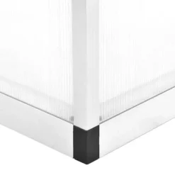 Hot Aluminiumväxthus 302x190x195 cm - Rymligt & UV-beständigt | Färg: Grå | Storlek: 302x190x195 cm Växthus