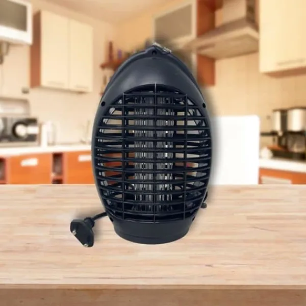 Anti-Mygga Lampe 4 LED UV Oval Elektrisk och Tyst för Inomhus med Räckvidd på 40 m²