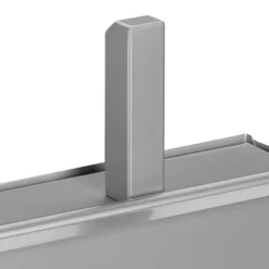 Askhink med spade, 35,5x23x9 cm, Silver