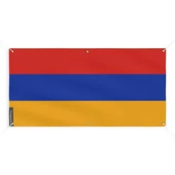 Sale Banner Flag of Armenia 6 öljetter 100x200cm i polyester Flaggor & Vindstrutar