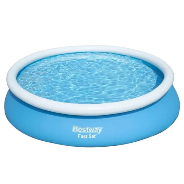 Bestway Round Uppblåsbar Fast Set Pool - 366 x 76 cm - Blå - Inklusive Tillbehör - CB52