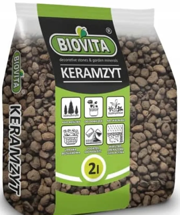 BIOVITA GARDENING EXPANDERAD LERA idealisk för dränering 8-16MM 2L