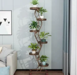 Blomhylla Moscatello 47x27x146cm brun
