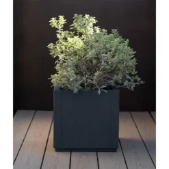 Best Blomlåda - ETHICA - Grafit - Fyrkantig - 38 L - STEFANPLAST Krukor & Växtbehållare
