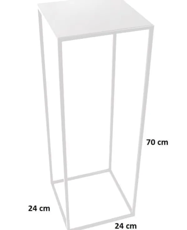 Outlet Blomsterställ LOFT MET 363 – 70 cm vit metall Krukor & Växtbehållare