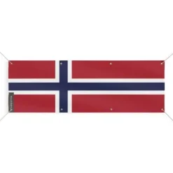 Bouvet Island Flag Banner 8 öljetter 190x570 cm