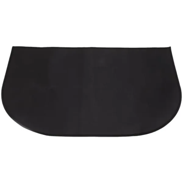 Best Brandsäker halvrund matta i glasfiber - dubbellager, halkskydd, golvskydd - 9,4 X 59,1 tum Brandfilt