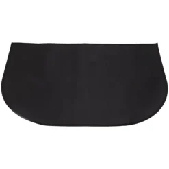 Brandsäker halvrund matta i glasfiber - dubbelt lager, halkbeständig, golvskydd - 19,7 x 31,5 tum