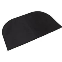 Brandsäker halvrund matta i glasfiber - dubbelt lager, halkbeständig, golvskydd - 19,7 x 31,5 tum