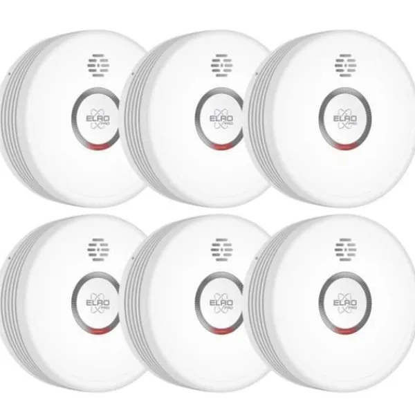 Discount Brandvarnare - ELRO - Pro PS4910 - Automatisk självtilltest - 10 års livslängd - Trådlös Rök- & Koloxiddetektorer