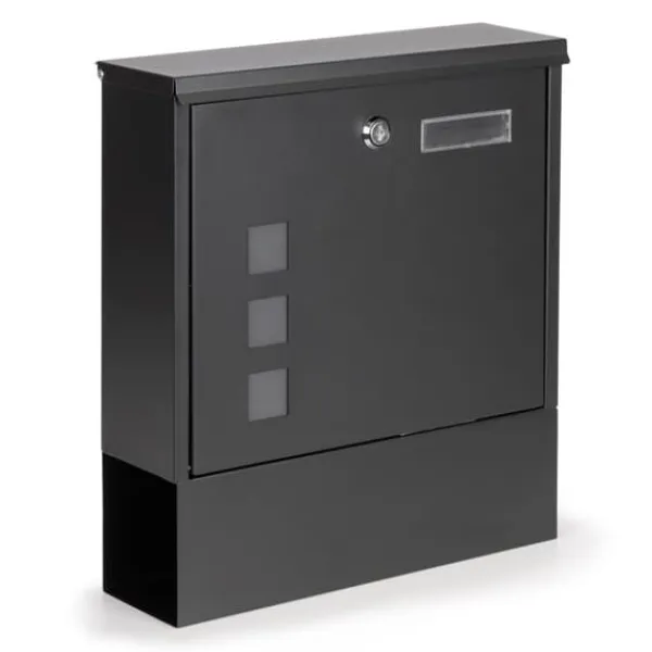 New Brevlåda - med tidningsrulle - 30x10x33,5 cm - antracit Postlådor & Brevlådor