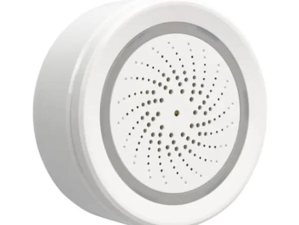 Caliber HWS701, Trådlös siren, inomhus, Plast, 120 dB, Vit, 121 g Brandlarm