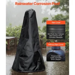 Chiminea Eldstad 18 tum, Vedeldad för Utomhus, inklusive Grillnät och Skorstensbeklädnad