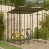 vidaXL Cykelskjul 190x190x222 cm stål svart