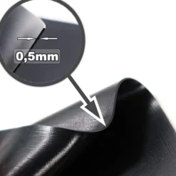 Clearance Dammfoder PVC 13 m x 2 m 0,5 mm Svart Trädgårdsdammfoder Fontäner & Dammar