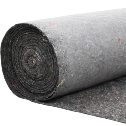 vidaXL Dammmadrass Grå 1 x 25 m Polyester och Bomull