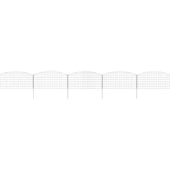 vidaXL Dammskydd Set 5 pcs Grön 100 x 50 cm Stål