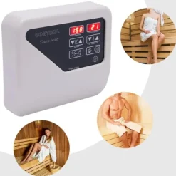 Best Digital bastustyrning - Extern kontrollpanel - 3–9 kW - 220–240 V - Temperatur 40–105 °C - Belysning max 60 W - Väggmonterad Bastu