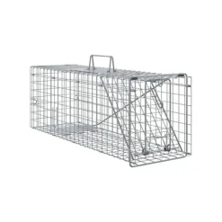 Discount Djurfälla i stål - - 61x20x21,5 cm - Antracit - Väderbeständig Skadedjursfällor