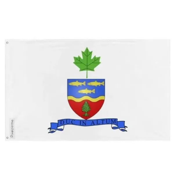 Discount Drapeau - Grande-Rivière - 90 x 150 cm - Polyester - Tryck på framsidan/baksidan - Flerfärgad Flaggor & Vindstrutar