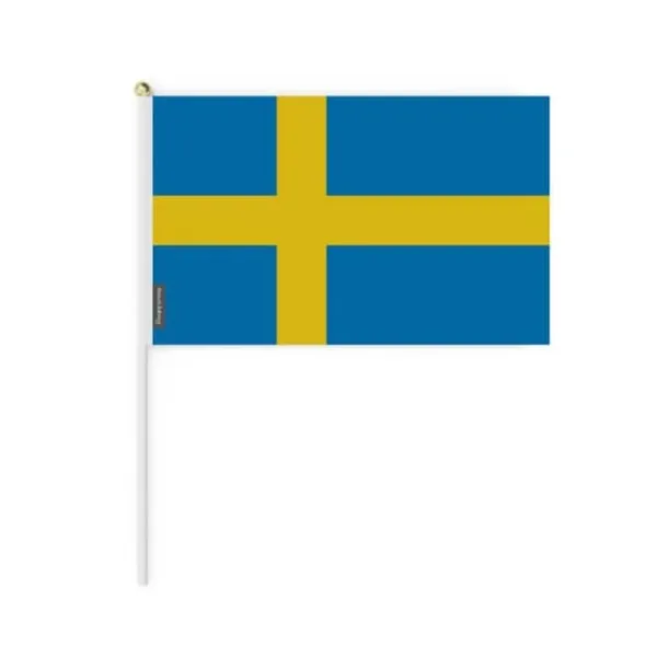 Drapeau Mini - Ej angivet - Sverige - 20 x 30 cm - 50 stycken - Hållbar polyester
