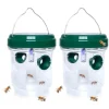 Discount Drosophila Trap flugfälla Getingar och myggor Solar LED flugfällor Utomhusgeting för bin Gula jackor 2-pack (grön) Skadedjursfällor
