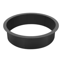 Eldring Rund 35 Tum Yttre Stålfoder DIY Campfire Ring Eldplats