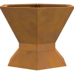 vidaXL Eldstad Brun 50 x 50 x 40 cm Stål