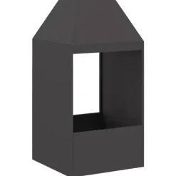 vidaXL Eldstad Svart 50 x 50 x 100 cm Stål