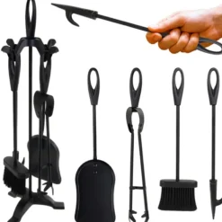 Eldställ / Eldverktyg - 5-delar