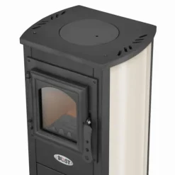 Elegant 8,5 kW Allt-i-ett vedspis - Effektiv uppvärmning för upp till 85 m² Vedeldade Kaminer