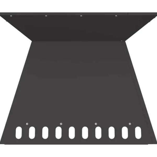 Elegant eldstad i matt svart stål - Perfekt för utomhusbruk | Storlek: 60x60x50 cm Öppna Spisar