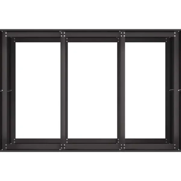 Elegant planteringskärl i kallvalsat stål | 120x80x80 cm | Färg: Svart