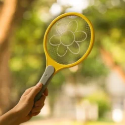 Hot Elektrisk Myggracket med Batteri XL-format 48 cm Högspänningsgaller för Insekter Flugsmällor