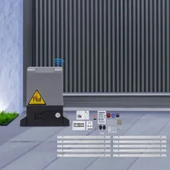 Elektrisk skjutgrindsöppnare - MD370/MD550/MD750 - 220V - 370–750 W - 6 m skena - upp till 800–1600 kg - Ljusgul
