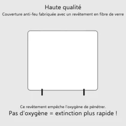 ELRO FB1300 Brandfilt - Stel - 1,2M x 1,2M
