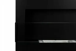 Etanol väggmonterad bioeldstad Etanol väggmonterad bioeldstad 120x40x12 cm matt svart med glas ekologisk eldstad Öppna Spisar