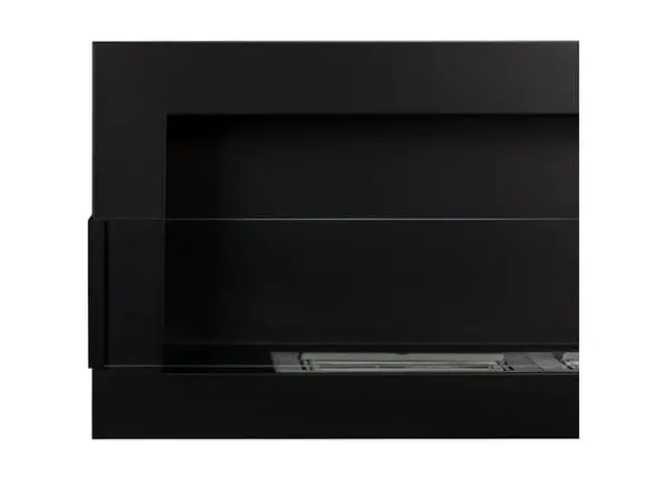 Etanol väggmonterad bioeldstad Etanol väggmonterad bioeldstad 120x40x12 cm matt svart med glas ekologisk eldstad Öppna Spisar