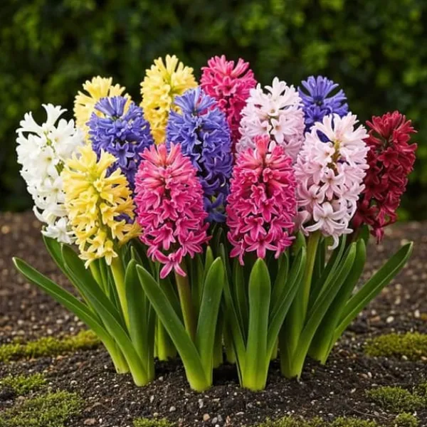Best Exotisk hjärta blomlökar - Hyacint blandade färger (10 stycken) diameter 14-15cm Blommor
