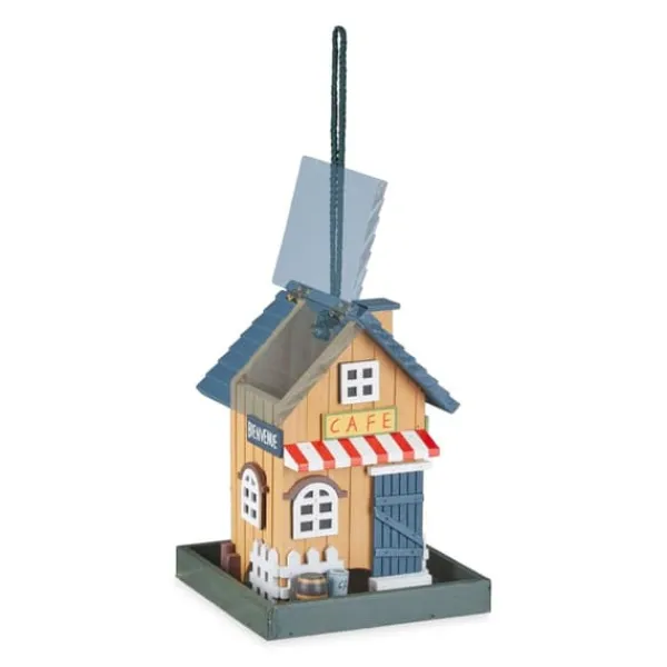 Fågelholk, 18x18x23,5 cm, Flerfärgad, Trä